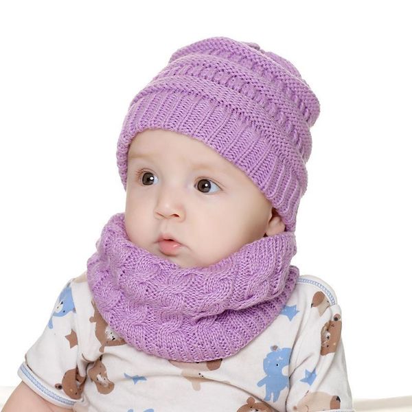 

2020 baby children hat scarf coral fleece caps for boy girl cotton spring autumn winter children beanies kids pgrap qylcor, Yellow