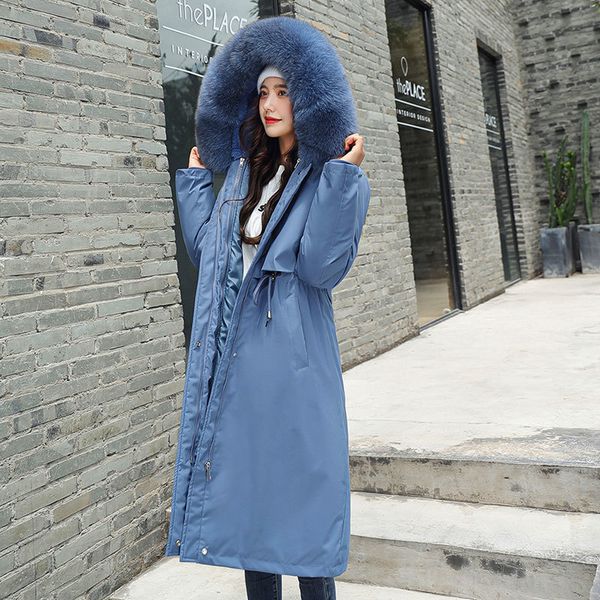 

2021 new women winter long model women's jacket coat warm fashion high-quality women coat brand new design cju4, Black