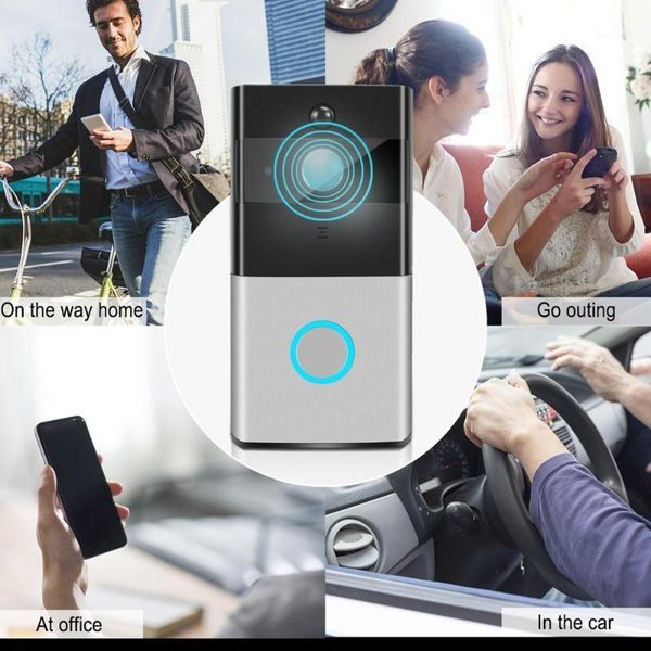 

home smart wifi doorbell color camera network wireless video night vision motion detection phone intercom video doorbell united1