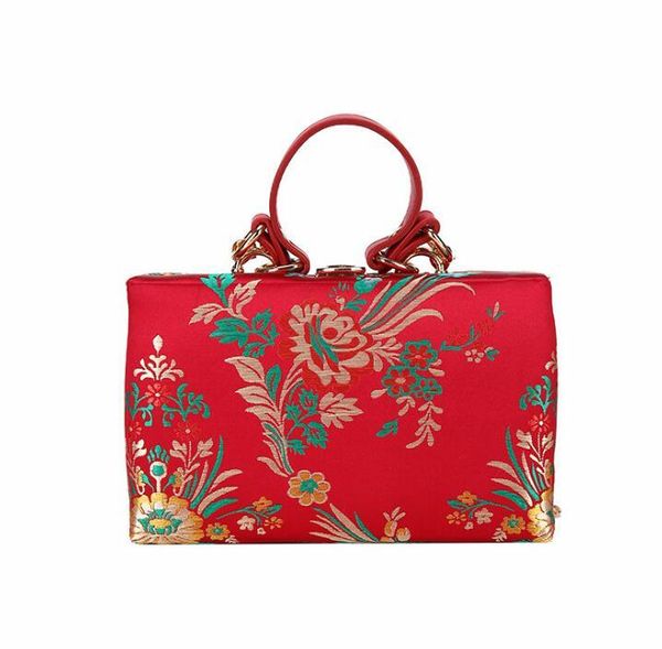 

new national style embroidery bag canvas flower embroidery small bag fashion one shoulder handbag women's messenger