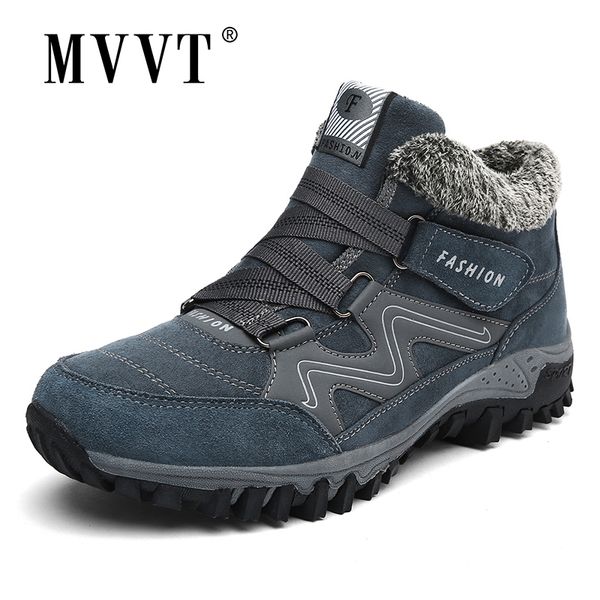 

super warm men winter boots quality thickest snow boots men warm waterproof winter shoes mens ankle boots with fur, Black