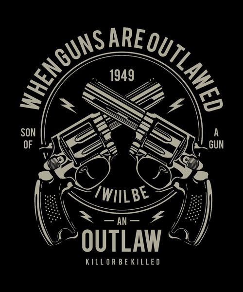 

new arrival 's fashion outlaw when guns are outlawed i will be an black summer sport hooded sweatshirt hoodie t shirt
