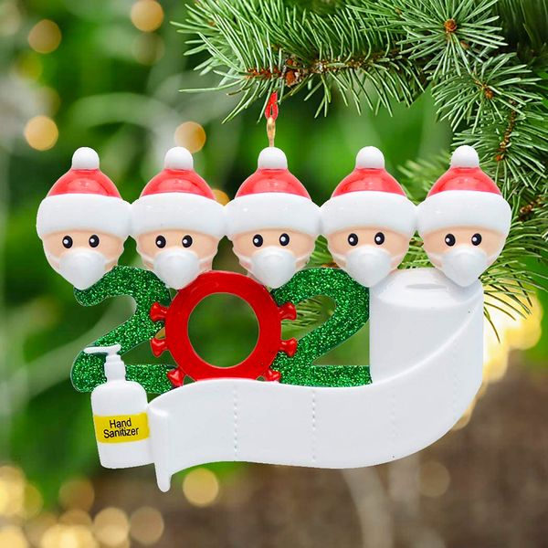 

decorations 2020 home diy quarantine christmas for personalized tree hanging ornament with pen party suppies gift1gor
