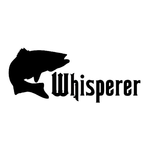 

funny and personalized fish language bass high-quality personalized car window waterproof sticker black/white, 16cm *7cm