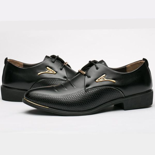 

fashionable men's british business leather shoes. high-quality casual shoes for all seasons. brand designer fashion dress shoes, Black