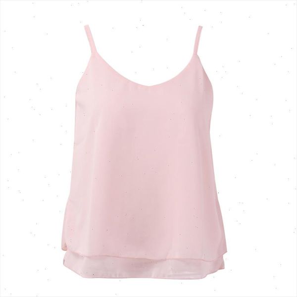 

women tank sleeveless bodycon temperament blouse vest loose chiffon vest casual camis women tanks ldve60008, White