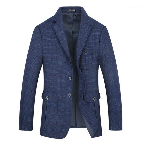 

7xl korean 8xl slim fit arrival cotton blazer suit jacket blue plus size male blazers mens coat wedding1, White;black