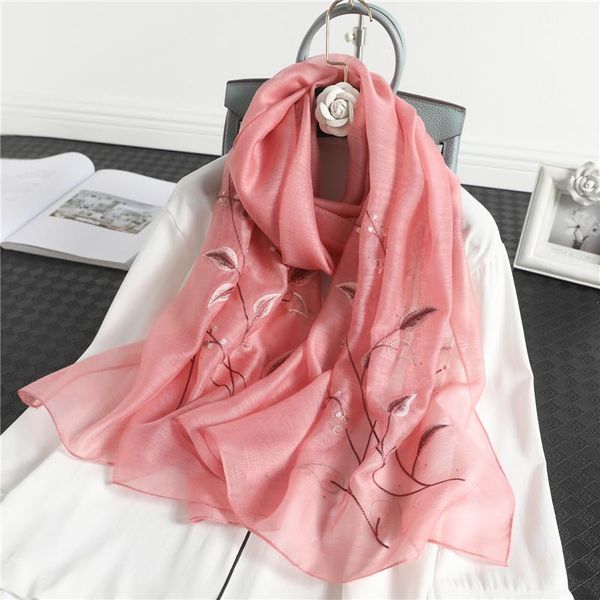 

женщины высокого качества silk wool scarf вышивка цветочной весна зима теплого foulard женских шарфы пляжи палантины пашмины обертывания jll, Blue;gray