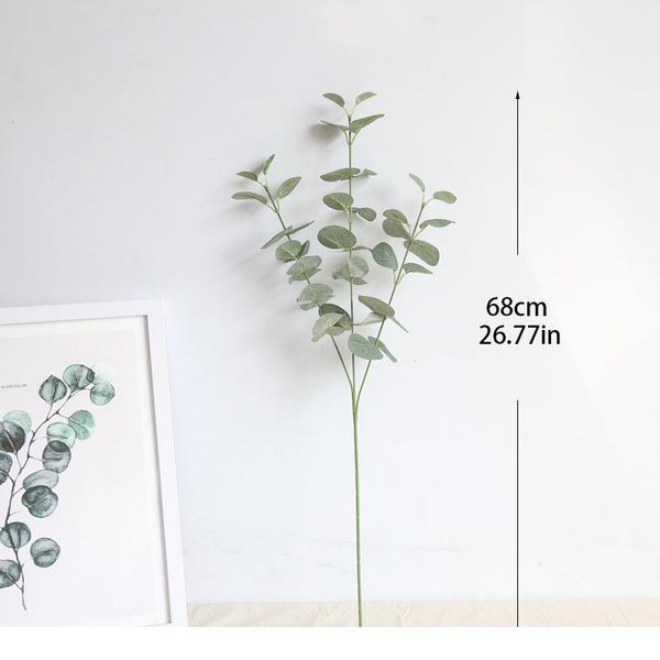 

artificial eucalyptus leaves branches stems green silk plants for home decor wedding faux fabric foliage room de jllmhj
