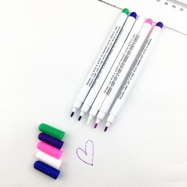 

sewing notions & tools 4pc colorful diy water soluble pens erasable pencil fabric marking pen needlework for cloth accessories.q1, Black