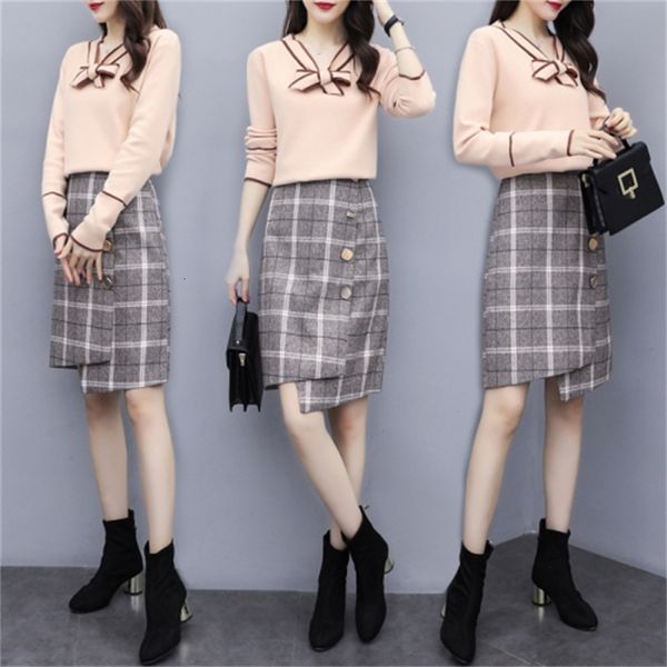 

peter pan collar mesh nightgown two superior and skirt chess female sets femme deux pieces 020o, White