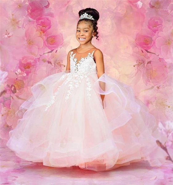 

girl's dresses real picture puffy tulle ball gown little princess girls for birthday lace girl party gowns pageant dress1, Red;yellow