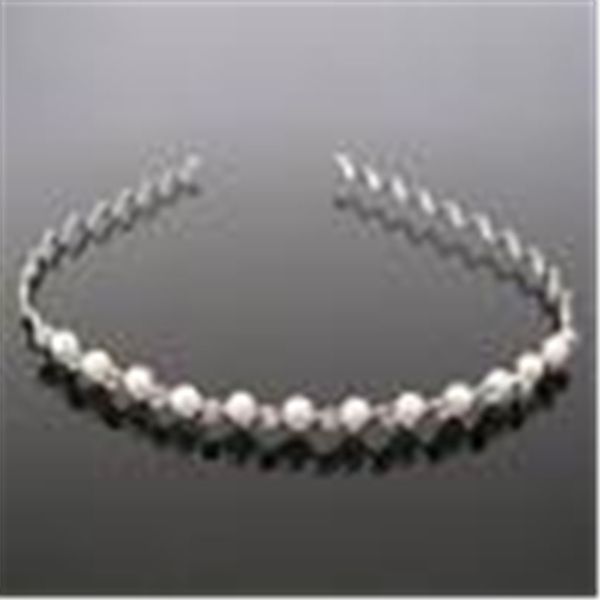 

new arrival fashion jewellery 5 pcs bridal pearl headband with crystal tiaras wedding hair accessories for women, Silver