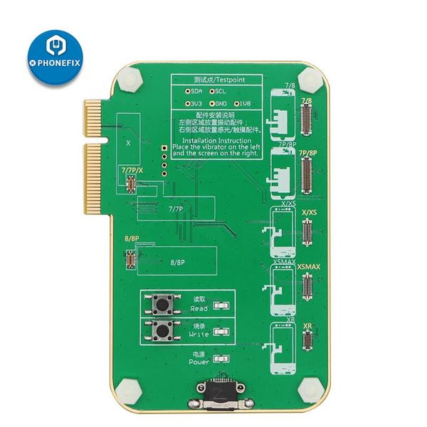 

jc pro1000s lcd screen psensitive data read write module for 7 7p 8 8p x xr xs max touch vibration-reading tool