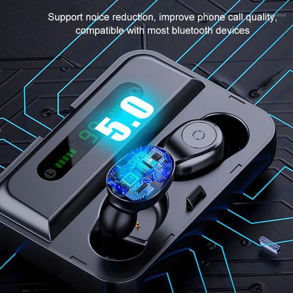 

joinrun bluetooth 5.0 earphone wireless earphones stereo sport wireless headphones earbuds headset 1200 mah power for xi1