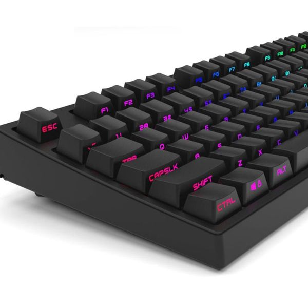 

keyboards backlight pbt side engraved keycaps for cherry mx switch mechanical gaming keyboard 104 87 keys black white