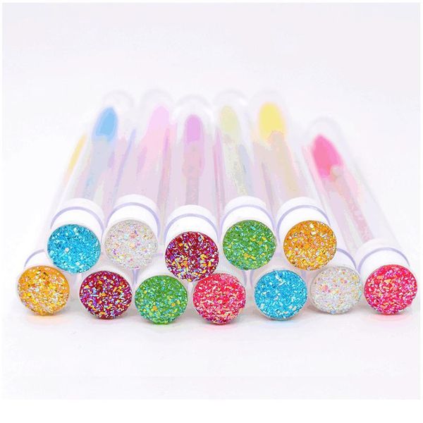 

reusable eyelash brush tube for eyelash extension make up brushes disposable eyebrow brush crystal micro drill separ jllhwe