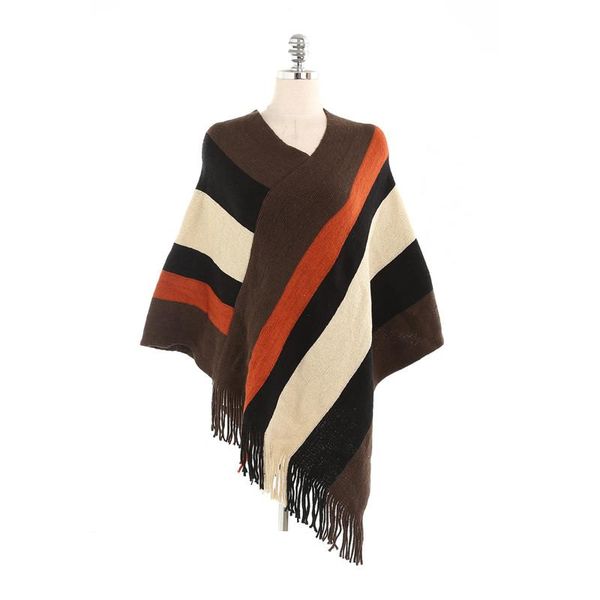 

2019 new design winter warm plaid ponchos and capes for women oversized shawls wraps cashmere pashmina female bufanda wmtuoz bdesybag, Blue;gray