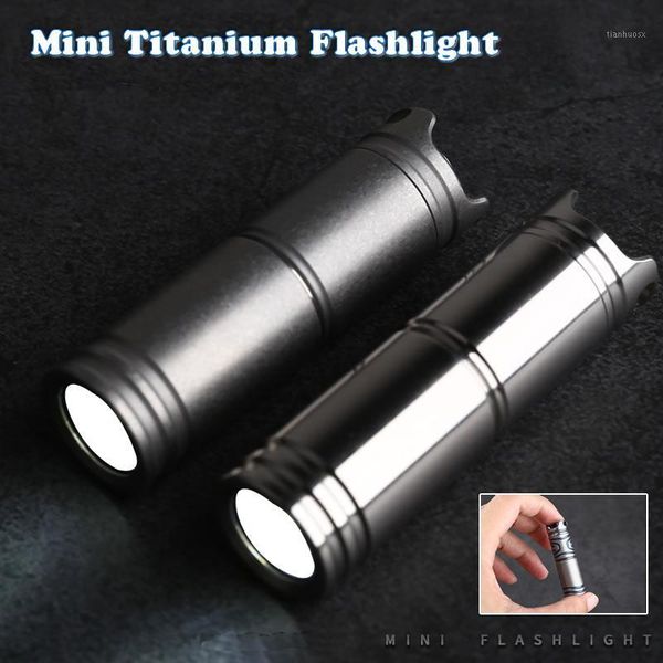 

flashlights torches mini titanium waterproof portable rechargeable cute pocket emergency led torch for outdoor camping hiking riding1
