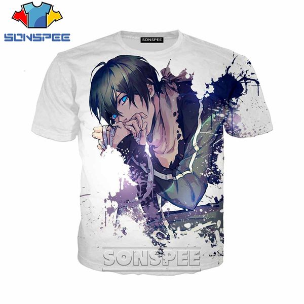 

anime noragami printed 3d print shirts graphic plus size comics men clothing