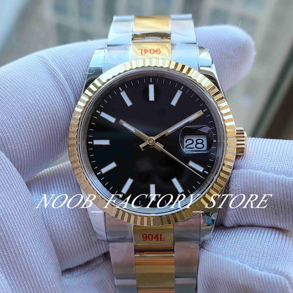 Super Watch Factory Version Green Rome 126333 Bicolor Bracte Bracete черный циферблат Sapphire стекло Автоматический Cal.3235 Движение 41 мм Мужские часы Оригинальная пластиковая коробка