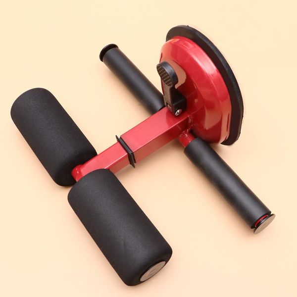 

horizontal bars 1pc creative fitness equipment sit-up assist device suction cup type abdominal trainer for home men (red)