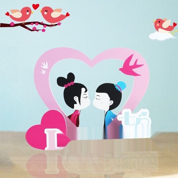 

zm544 valentine's day valentine's window lover decorative creative desklove atmosphere shopping mall day decoration decoration yky