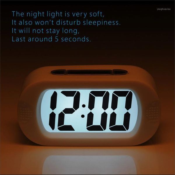 

other clocks & accessories digital lcd travel alarm clock with snooze light sound for home living room decoration good night1