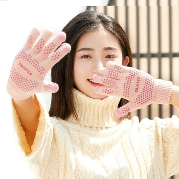 

2020 quality winter woman screen touch gloves men outdoor cycling warmers thick glove unisex, Blue;gray