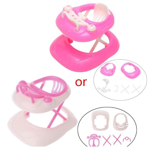 

new pink for barbie stroller assembly baby stroller trolley nursery furniture carts toys for barbie doll c wmtqgn