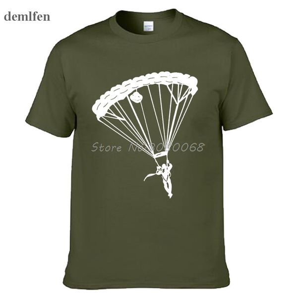 

summer men's short sleeve t shirts printing casual tees new sky divers parachute funny t-shirt sport hooded sweatshirt hoodie