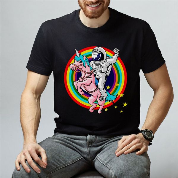 

футболка spaceman rider с коротким рукавом мультфильм tee ручной печати одежда фитнес tee shirt спорта с капюшоном hoodie