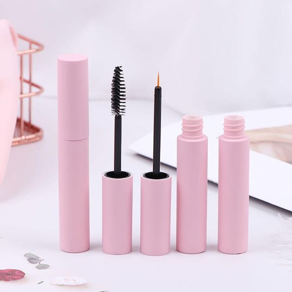 Tubi per lucidalabbra rosa da 10 ml Flacone per labbra vuoto Contenitore per imballaggio cosmetico per mascara per eyeliner vuoto