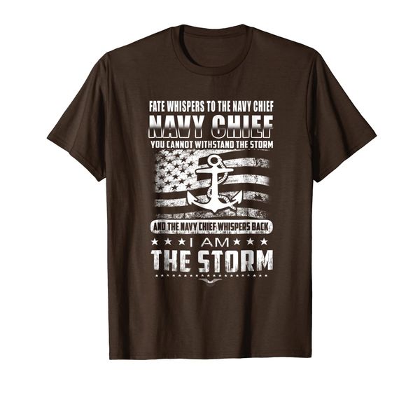 

navy chief tshirt, fate whispers to the navy chief you canno, White;black