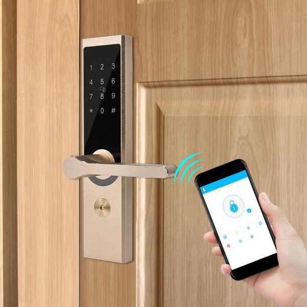 

a4 app wifi bt cipher remote smart door lock security electronic door lock digital code keypad deadbolt for home l apartment