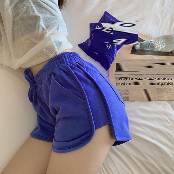 

high waist breathable yoga shorts summer running women marathon quick dry gym loose sport kg-92, White;red