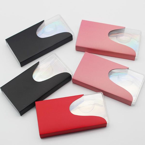 

false eyelashes damepapil empty clear lash packaging with paper sleeve and trays bulk custom logo rectangle shape eyelash boxes wholesale