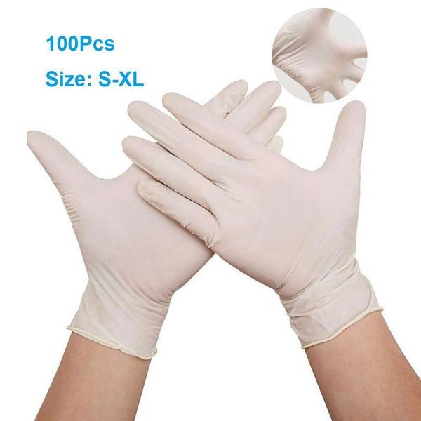 

latex anti-skid anti-acid 100pcs/pack specification b grade rubber glove home cleaning blue nitrile work gloves