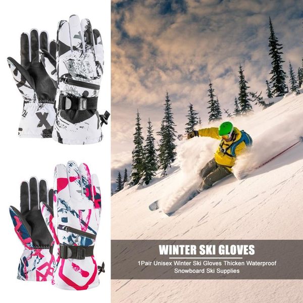 

1pair winter riding gloves motorcycle touch screen waterproof ski gloves outdoors sports cycling ski