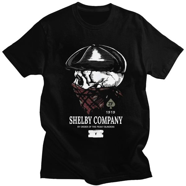 

sport funny shelby company tee shirt homme cotton by order of the peaky blinders tshirt short sleeve fashion tv skull t-shirt gift
