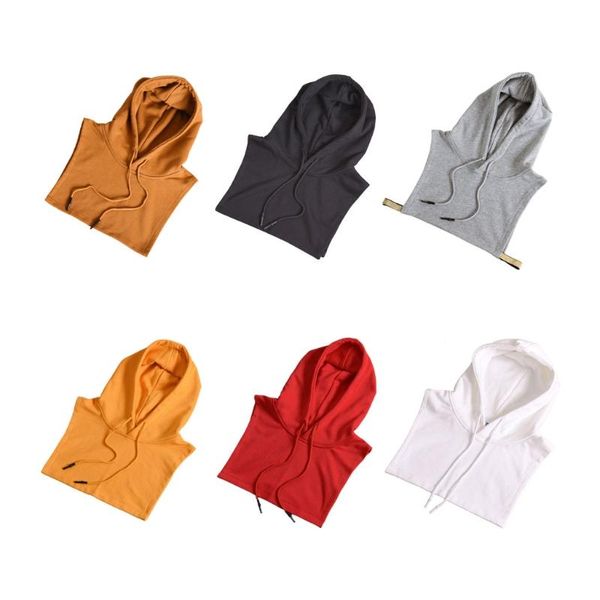 

женщины мужчины съемные дики ложные воротник сплошной цвет кулиской hoodie половина рубашка блузка свитер декоративное жилет, Blue;purple
