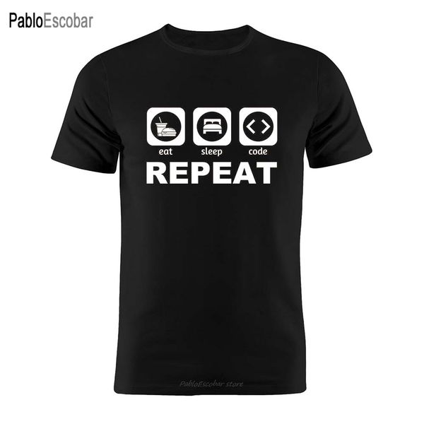 

shubuzhi cotton programmer eat sleep code repeat developer coder minimalist artwork gift tee hoodie designers t shirts sweatshirt