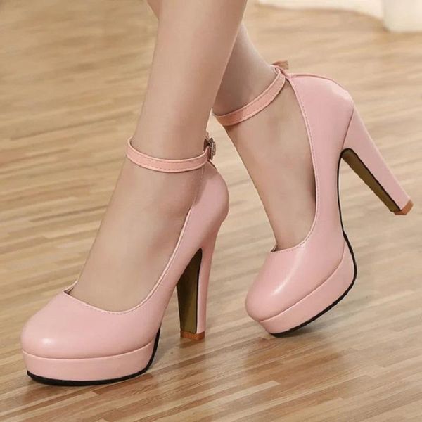 

2021 spring and summer new ladies fashion high heels waterproof platform shoes, Black