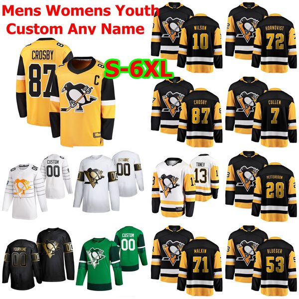 

s-6xl golden edition pittsburgh penguins hockey jersey phil kessel nick bjugstad joseph blandisi alex galchenyuk phil varone custom stitched, Black;red