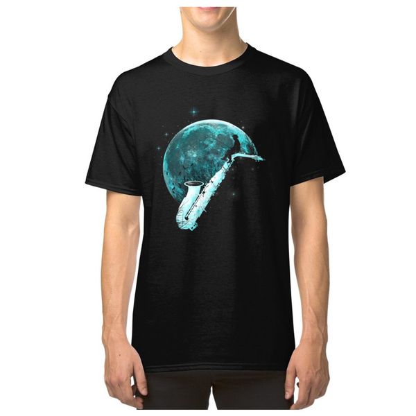 

ловля tunes для мужчин saxphone moon хлопка crew neck мужской модной музыки партия марка новых дизайнеров толстовки футболка толстовки