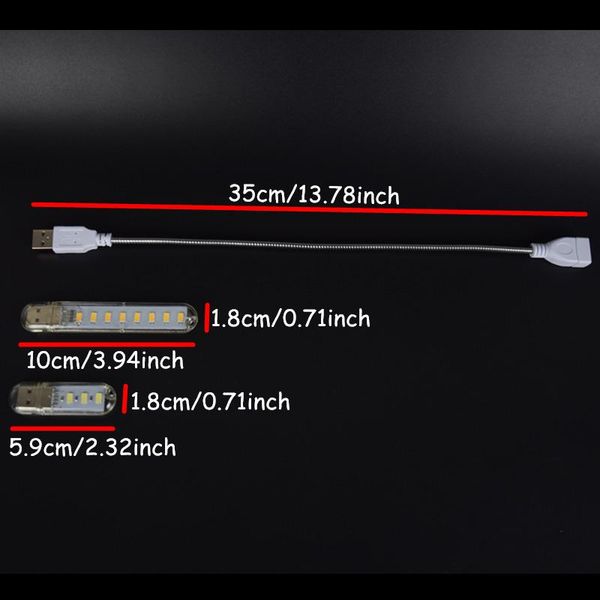 

aifeng led usb свет лампы night light touch для чтения 3led 8led холодный теплый белый портативный клавиатуры портативный мини usb led кпт j