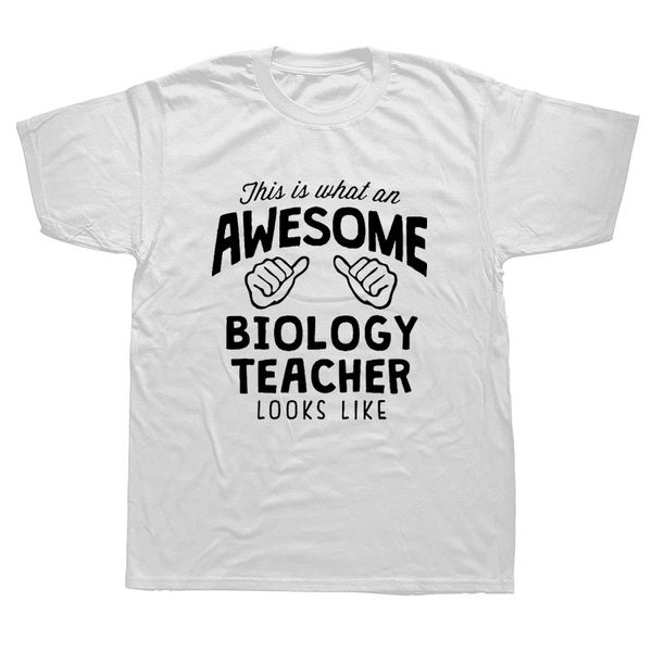 

sport new funny awesome biology teacher t shirt men short sleeves hip hop oversized o-neck cotton t shirts