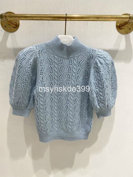 

women's sweaters successively send a + o niche spring and summer style half high collar hollow out versatile short sleeved t-shirt wome, White;black