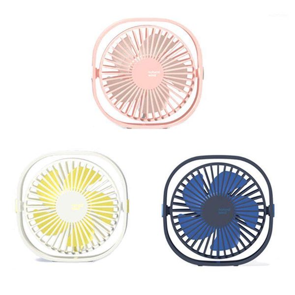 

portable mini desk round fan quiet personal adjustable tilt 360 degree rotating1