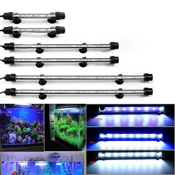110V aquário led iluminação de peixes tanque aquático luzes crescente luzes submersível decoração de aquário iluminação barra lâmpada de tira 5050 smd y200922